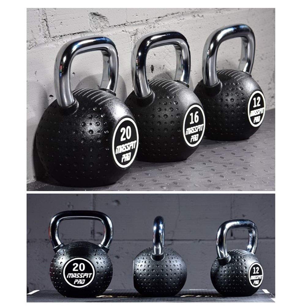 Kettlebell AGYH Fitness Nero, Realizzato in Ghisa, Attrezzatura Professionale per L'allenamento della Forza, Stesse Dimensioni ， 6 kg / 8 kg / 10 kg / 12 kg / 20 kg / 24 kg