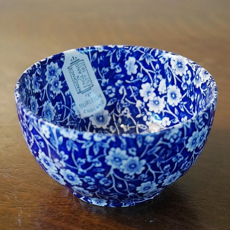 Amazon.co.jp: Calico ブルーキャリコ バーレイ社 シュガーボウルL