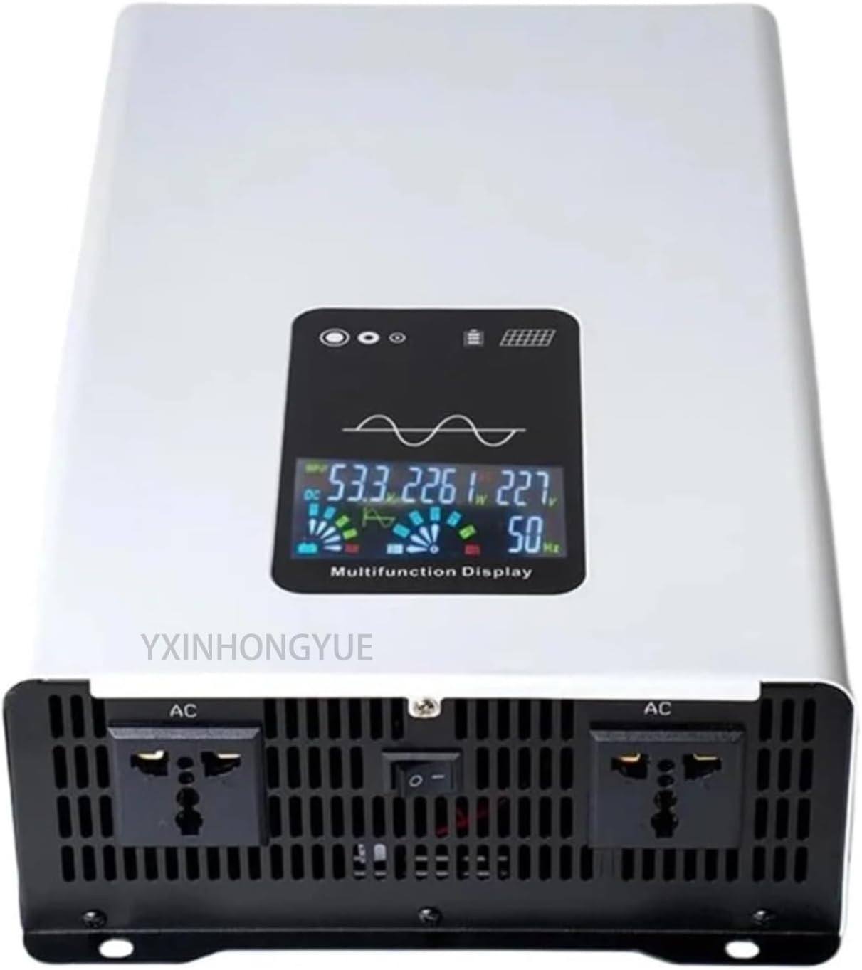 72v to 220v 50hz,YXINHONGYUE Pure Sine Wave Inverter 12V-96V to 240V/110V, 6000W Low Frequency Off-Grid Photo voltaic Energy Inverter Charger for Automotive, Photo voltaic System with LCD Show and a pair of AC Sockets