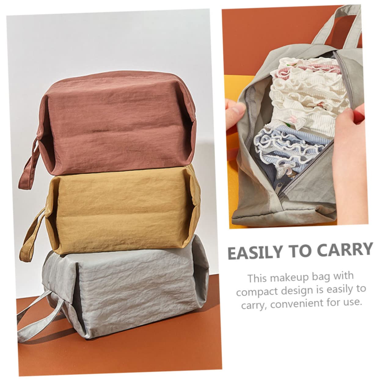 Didiseaon Trousse De Maquillage Voyage Portable Sac à Chaussettes Pratique Accessoire De Voyage pour Ranger Cosmétiques