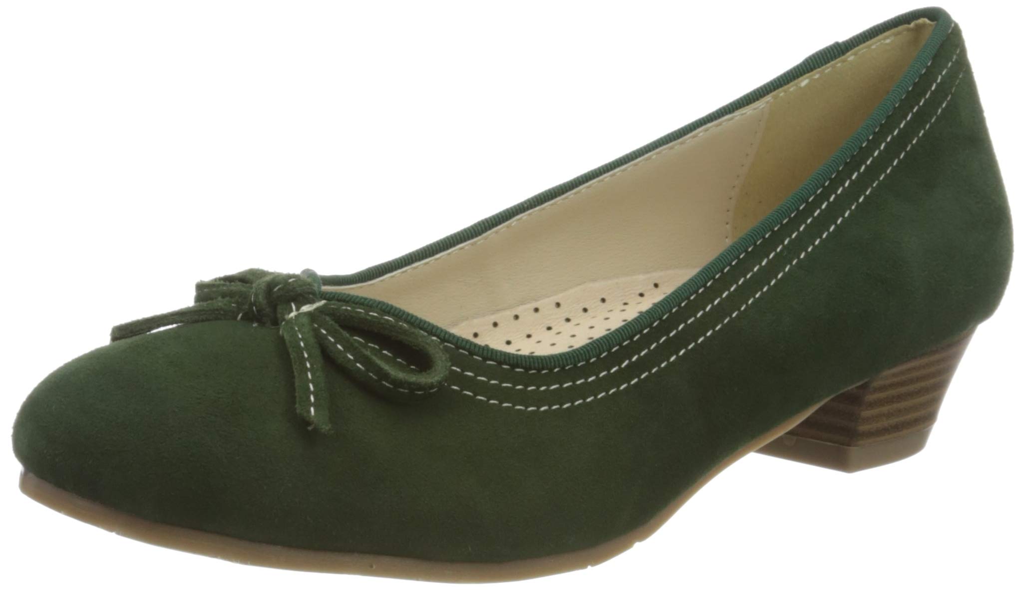 HIRSCHKOGEL Women's 3003403 Court Shoes, Green fir 147, 5 UK