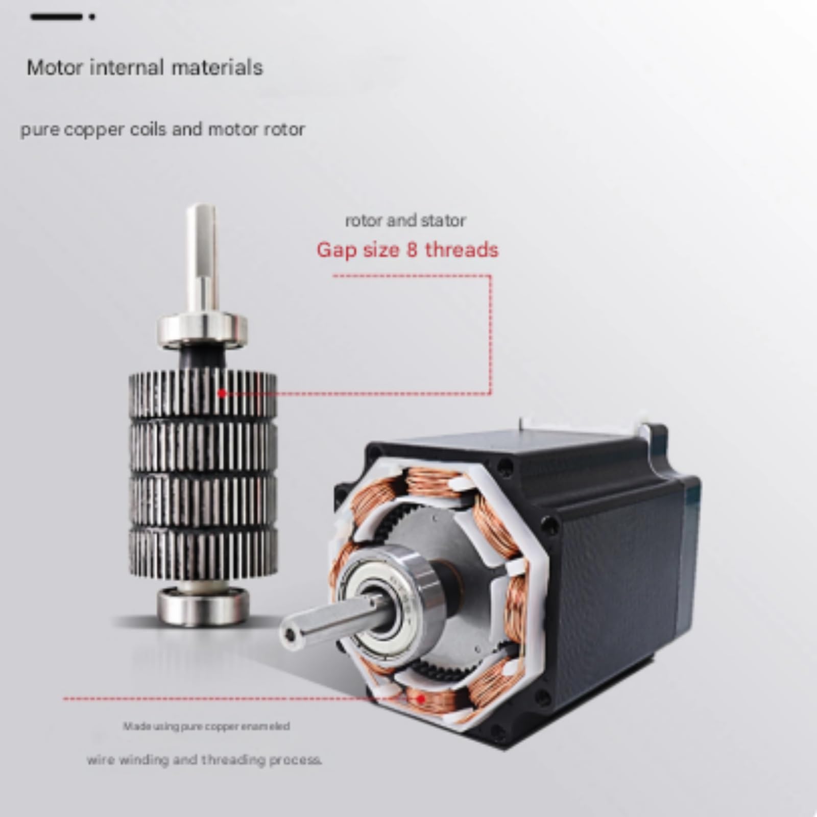 Motor paso a NEMA17 2.5A bifásico de accesorios impresión 3D motor