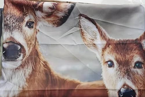 Miniatura 4 de Cortina de ducha de ciervos, cortina de ducha de tela impermeable de animales salvajes de bosque otoñal, 12 ganchos, cortina de baño decorativa en