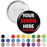 Bulk Custom Pins Design Your Own Text Name Photo Logo Personalized Black Pinback Buttons Custom Gifts