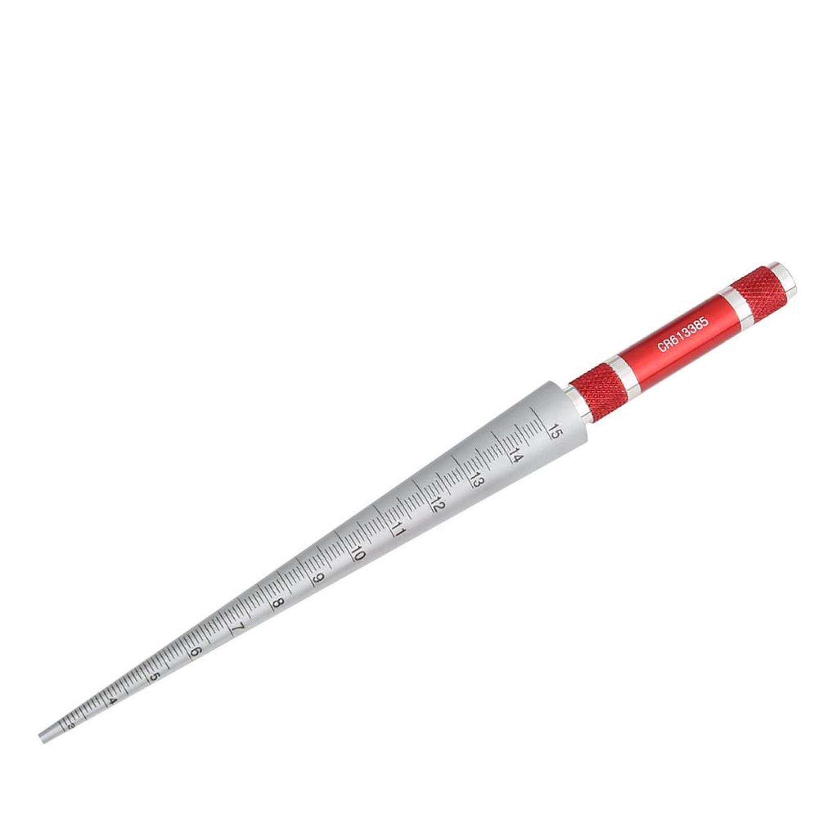Medidor de orificio de herramienta de medición calibre cónico, duradero calibre de apertura cónica, 1-6.5/3-15/15-30/30-45 mm, alta precisión para carpintería (3-15 mm)