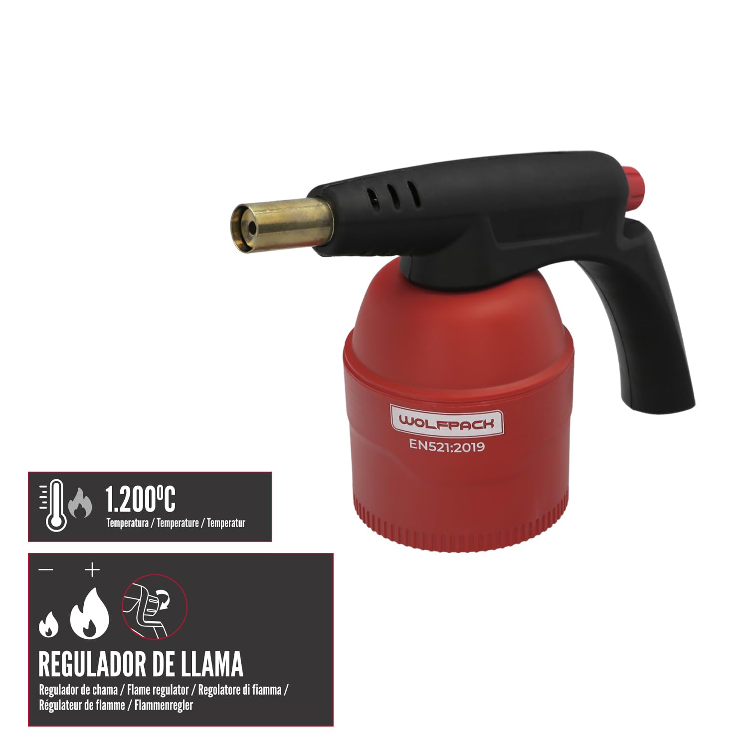 WOLFPACK LINEA PROFESIONAL Soplete A Cartucho Cuerpo ABS