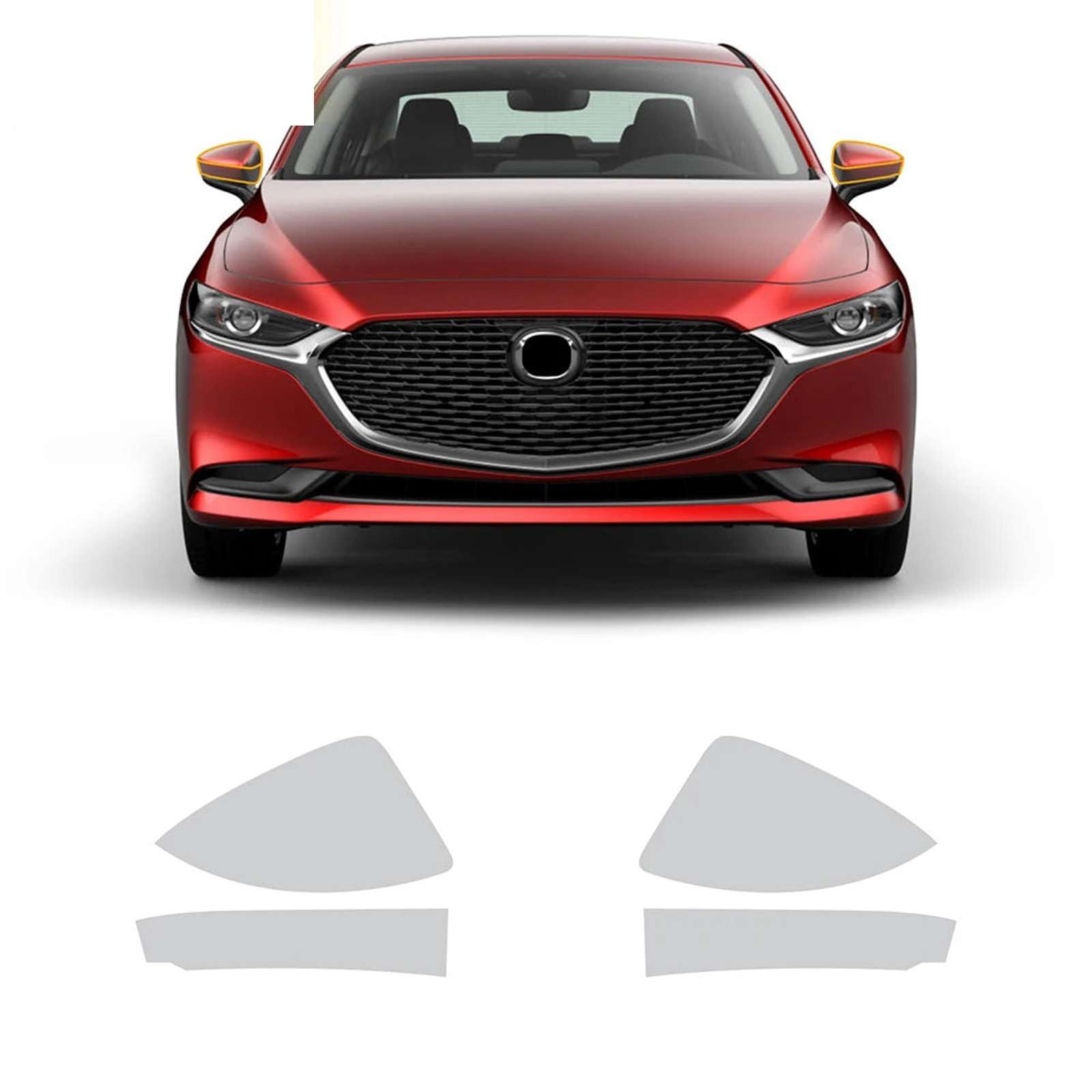 Film protection peinture anti-rayures pour montants de porte Mazda 3 2019-2025