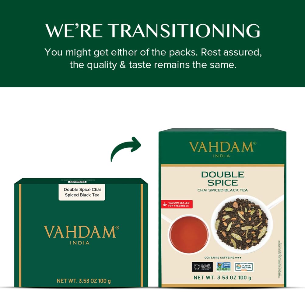 VAHDAM Double Spice Masala Chai Tea