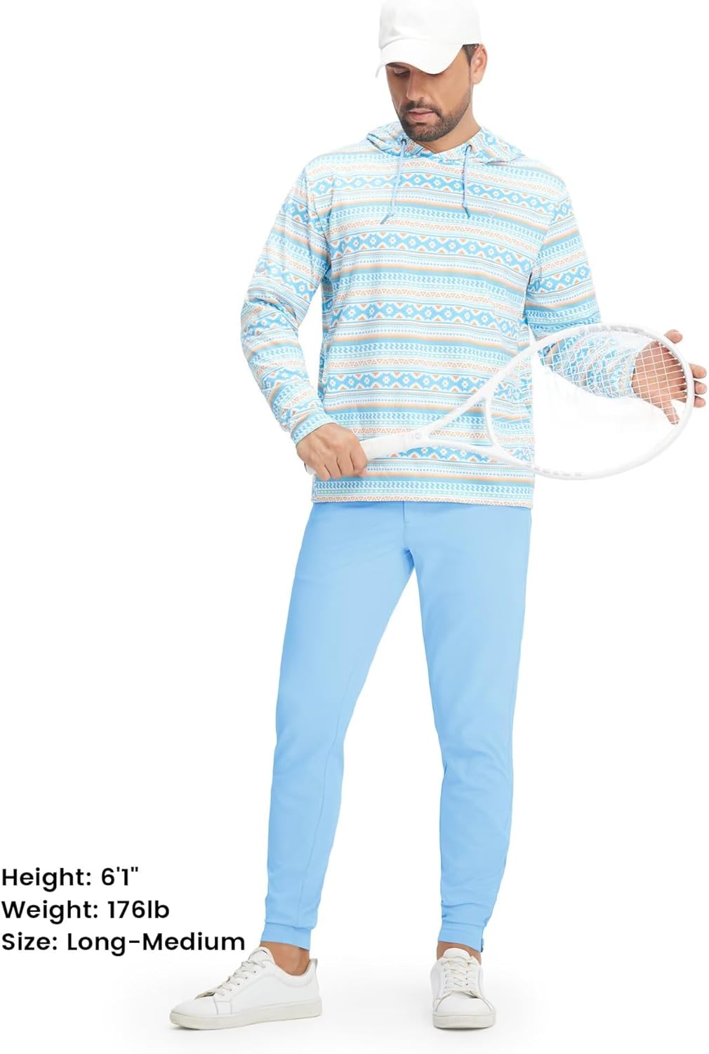 M MAELREG Men's Golf Pants Stretch Business Casual 4 Pockets Ankle Zip Lightweight Breathable Quick Dry Jogger Sweatpants - Image 4