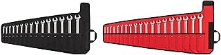 TEKTON Flex Head 12-Point Ratcheting Combination Wrench Set with Pouches, 34-Piece (1/4-1 in., 6-24 mm) | WRC95405