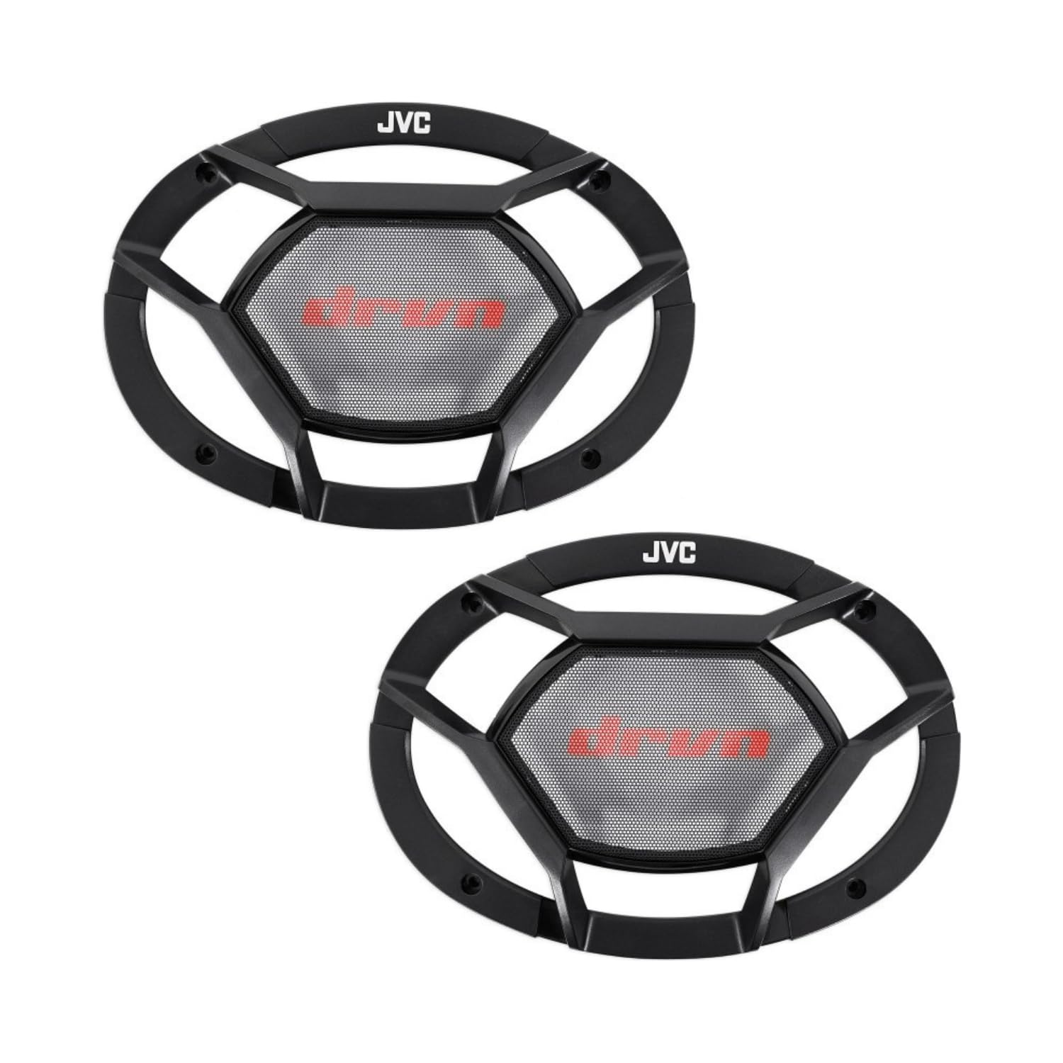 JVC CS-DR6930 Altoparlanti coassiali a 3 vie, 500 W di potenza massima e 70 W RMS, Pressione sonora uniforme di 88 dB/W.m, Woofer da 15 x 23 cm (6' x 9') in mica/carbonio, Nero