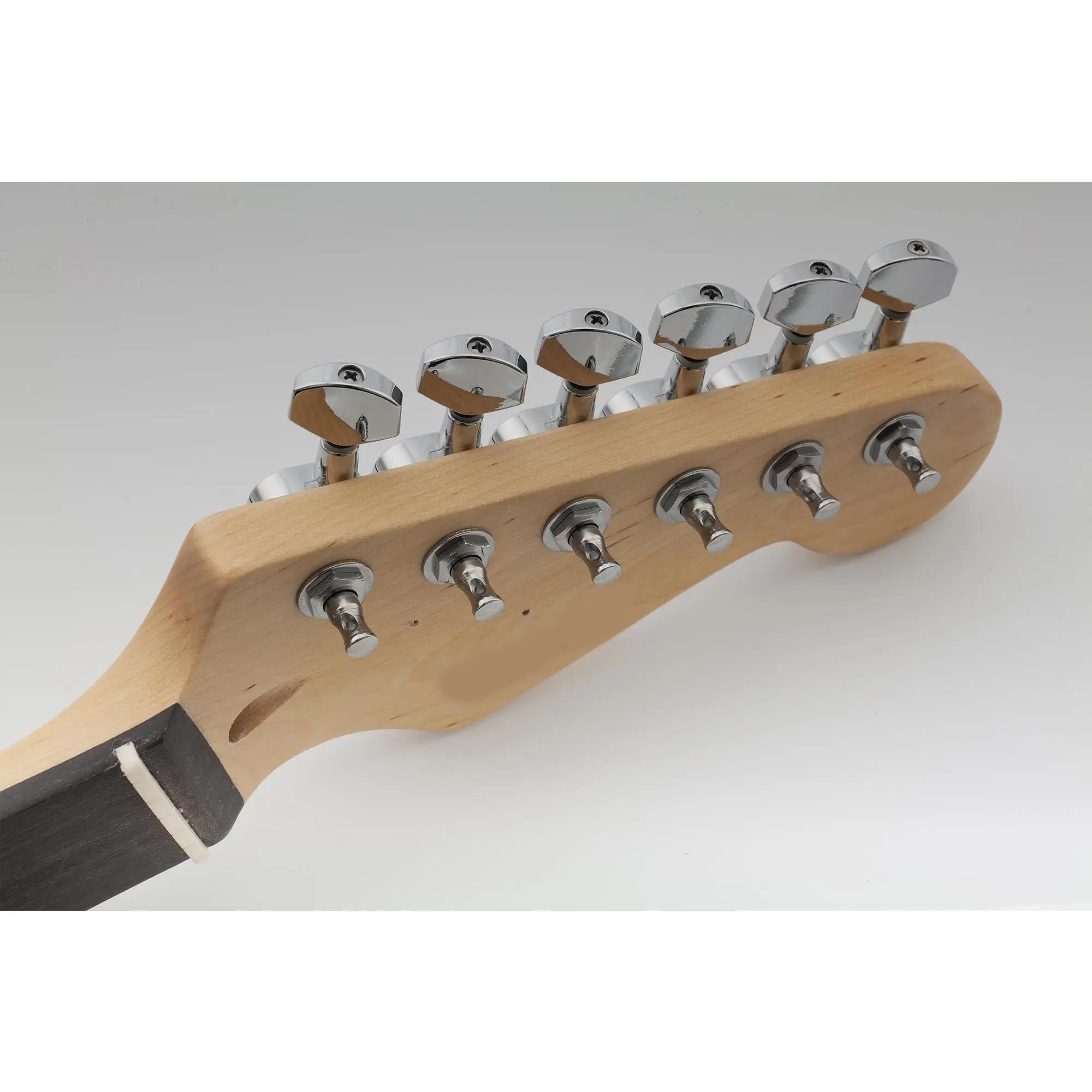 Juego De Afinador Profesional Incluido Para ST Tele Y Otras Guitarras Clavijas Afinación Universales Guitarra(Silver)