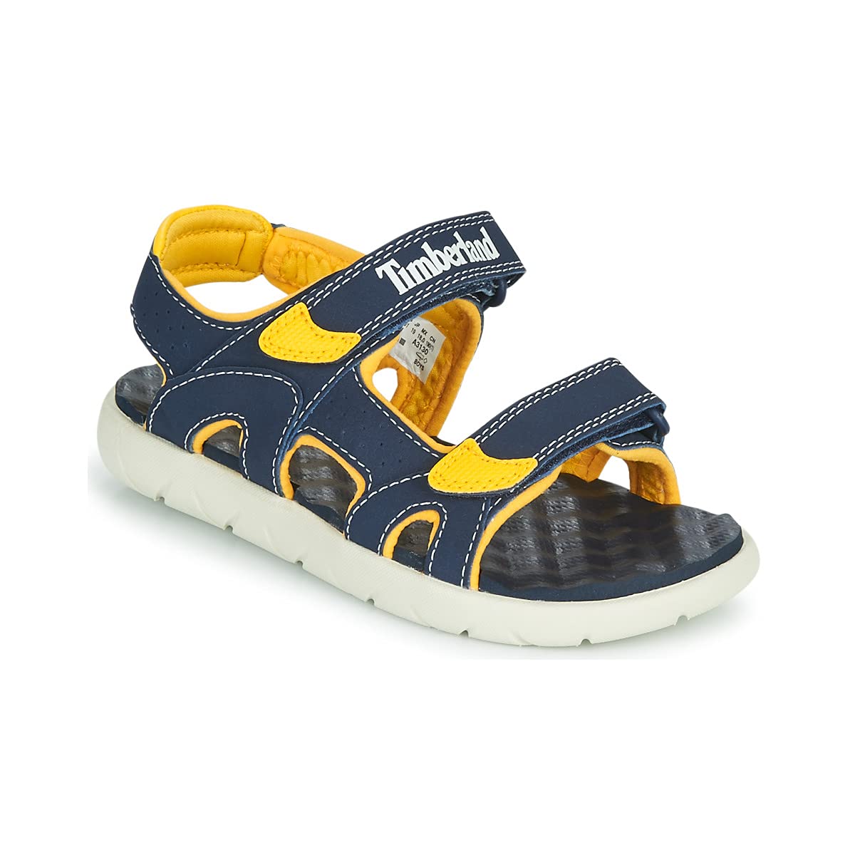 Timberland Unisex Para CriançA. TB0A1QXU0191 SandáLias Perkins Row Azul-Marinho (24), Plano, Velcro, Casual, Moda Infantil-image