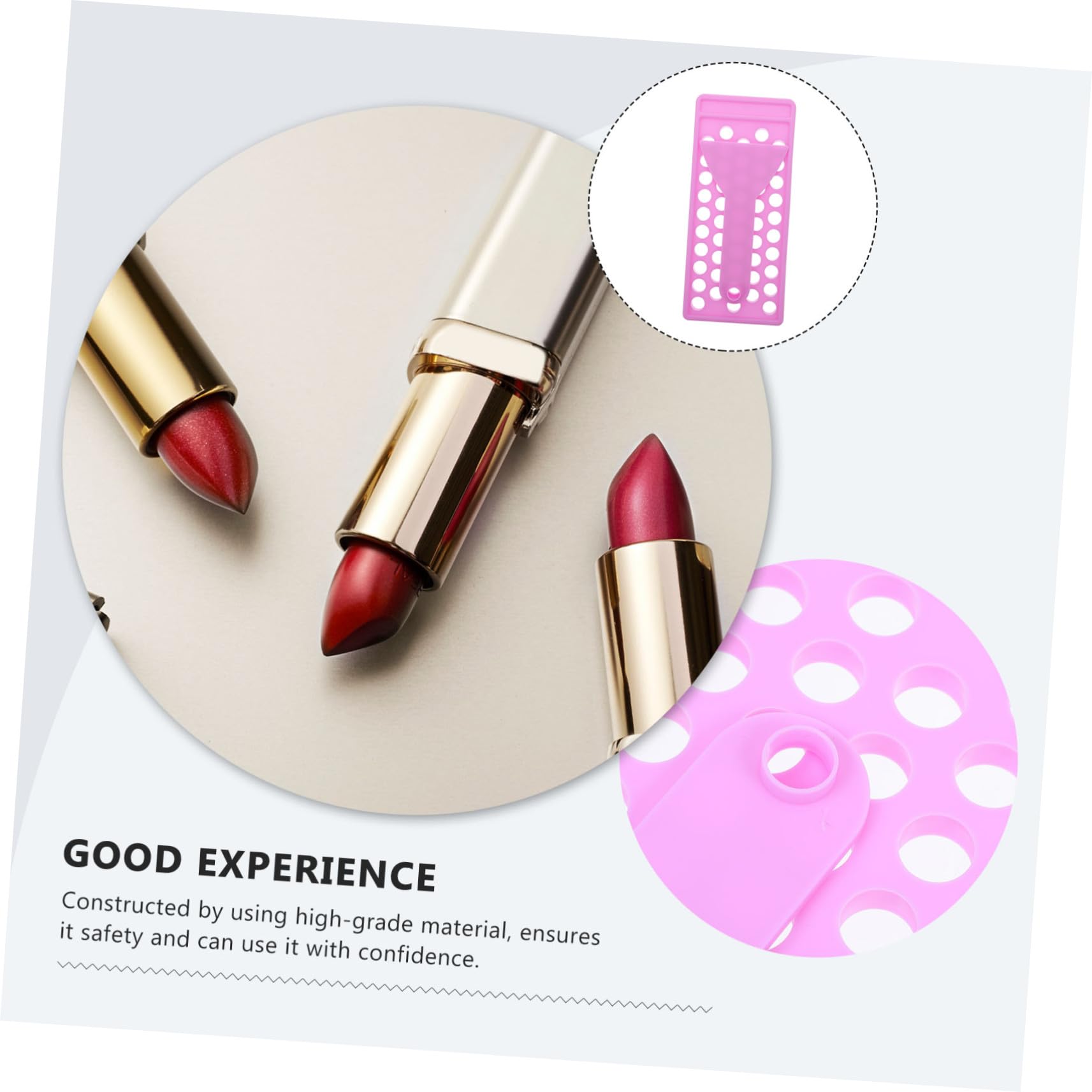2 Sätze Lippenbalsam Fülltray mit Mulden Flexibler Spatel DIY Lippenpflege Werkzeug Violett Langlebig Einfaches Verteilen für Selbstgemachten Lippenbalsam und Lippenstift