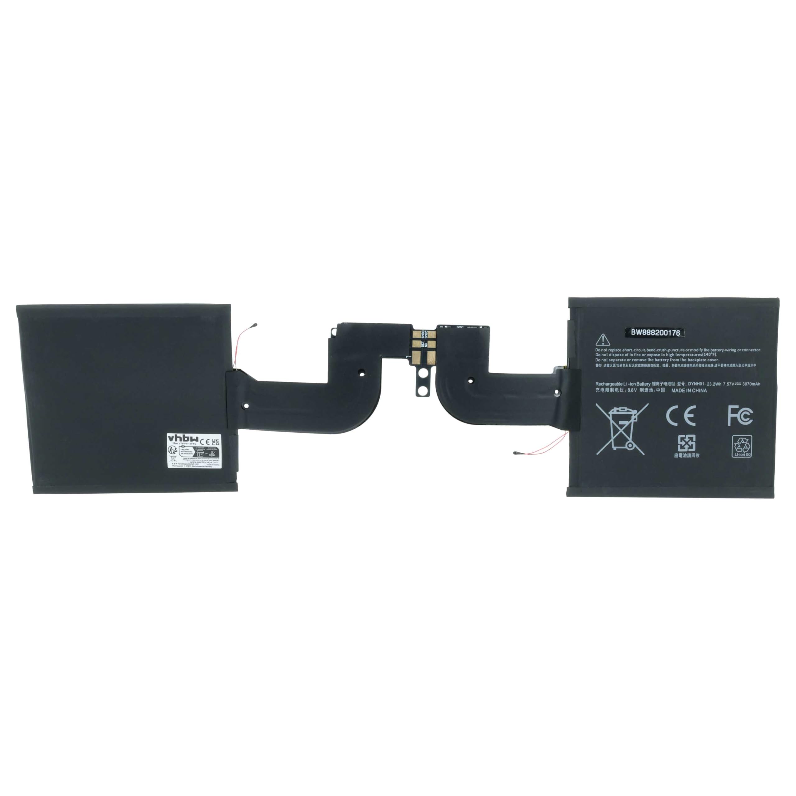 vhbw batteria sostituisce Microsoft DYNH01 per notebook (3000mAh, 7,57V, Li-Poly)