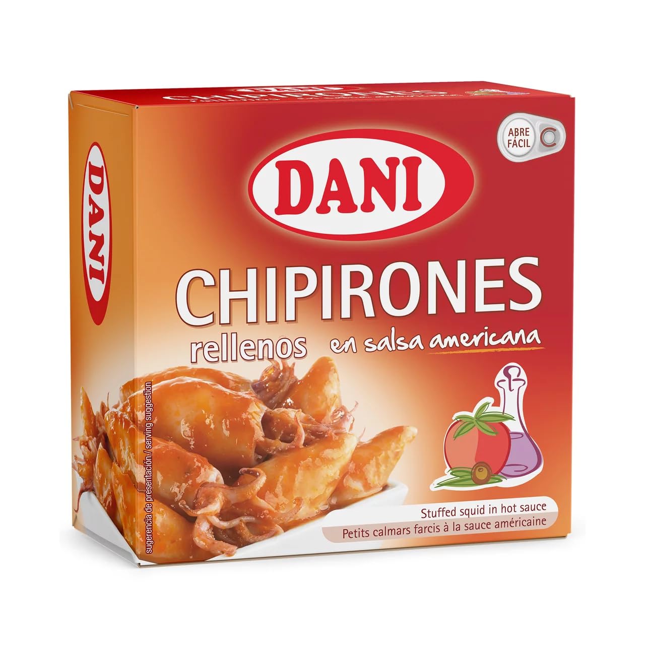 DANI Gefüllte Tintenfische in Pflanzenöl, Dose 96 g. 9er Pack