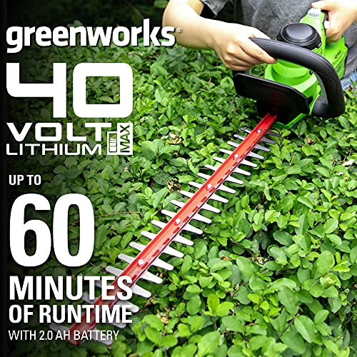 Image of Greenworks 40V 24 inch Cordless Hedge Trimmer (1 inch Cutting Capacity), Tool Only