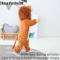 Vista 72 de Disfraz de bebé de Halloween para niños pequeños, rómper, mameluco para niños o niñas, ropa de animales, de 2 a 36 meses Dinosaurio rojo