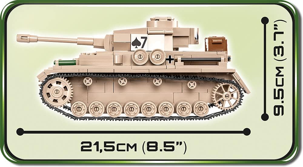 COBI Panzerkampfwagen IV Tank assembled model