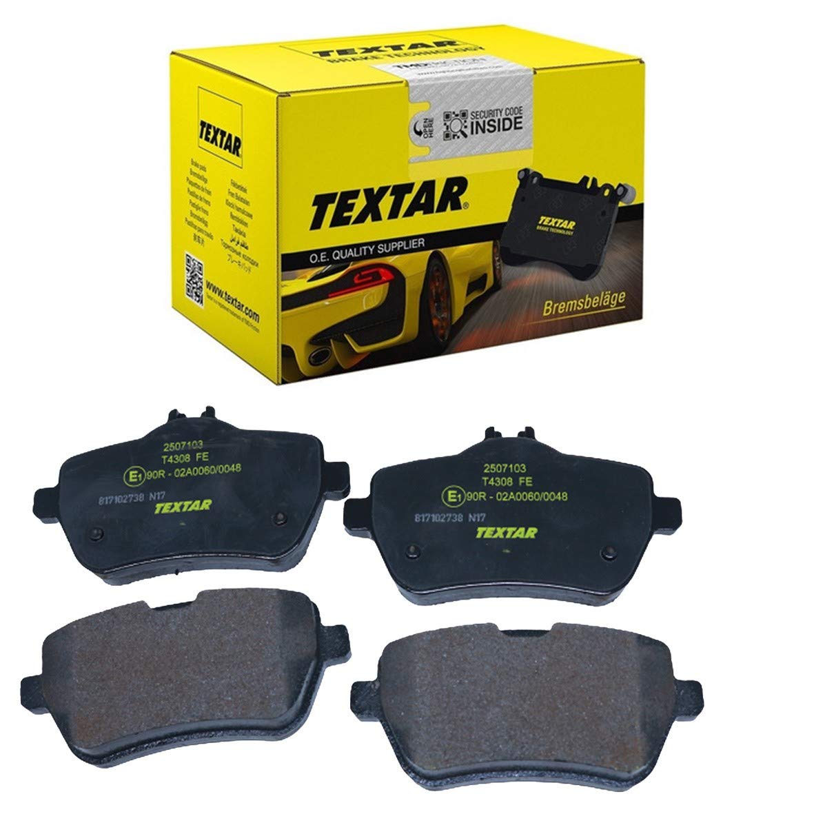 Amazon.com: Textar 2507103 Disc Brake Pad : Automotive