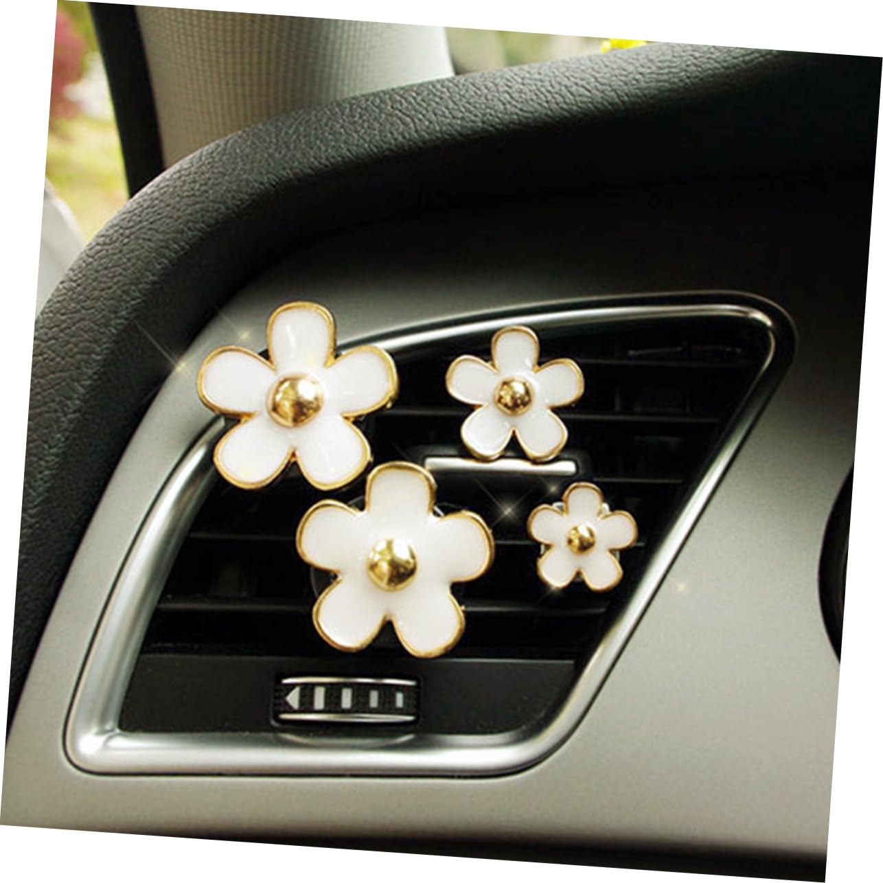 SOLUSTRE 12pezzi Clip Profumo Auto Con Design Fiore Diffusore Per Ventilazione Decorazione Interna Per Auto Casa e Ufficio Facile Installazione e Atmosfera Incantevole