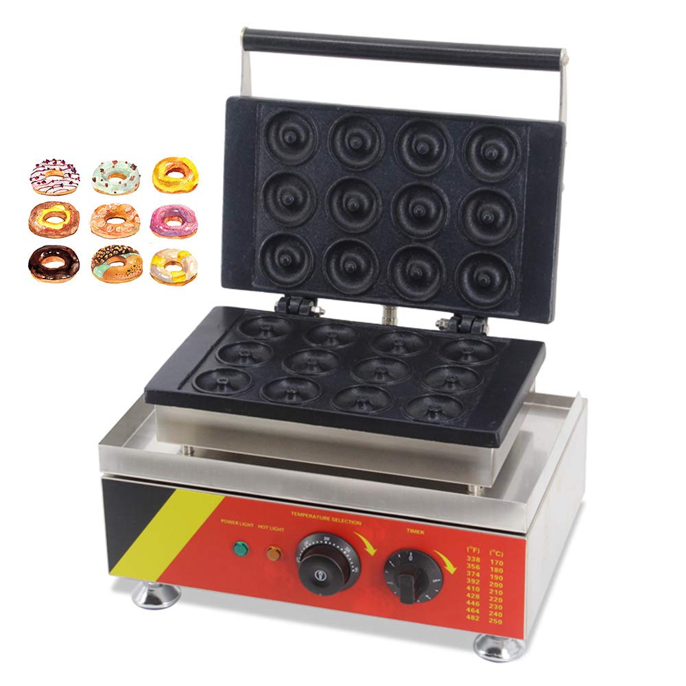 cgoldenwall np-5 12 Loch Elektrische no-stick Donut Snack Maker macht Maschine Commercial knusprige Donut Eisen Baker 12 - 220V