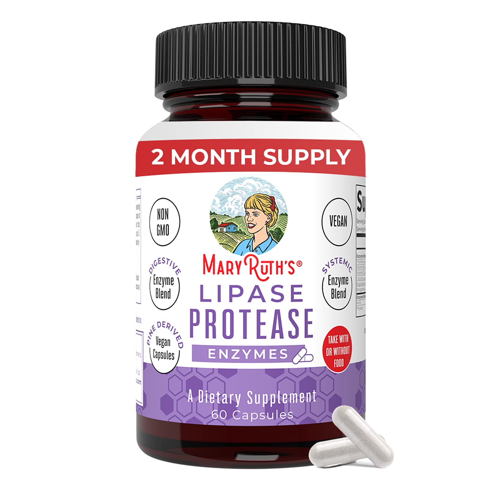 Liver Detox Cleanse & Repair 2 Month Supply Digestive Enzyme