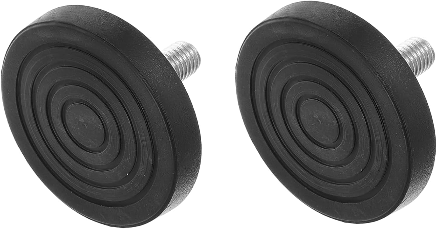 Gadpiparty 2pcs Adjustable Furniture Leveling Feet Screw in Slip Rubber Pads for Treadmills Exercise Bikes Sofas Tables Cabinets Stability Enhancer for Uneven Floors