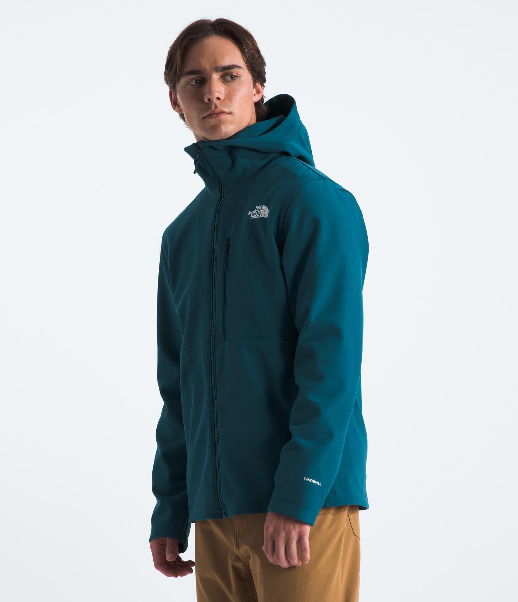 THE NORTH FACE Apex Bionic 3 DWR Softshell - Chaqueta con capucha para hombre, color Midnight Petrol, talla XL