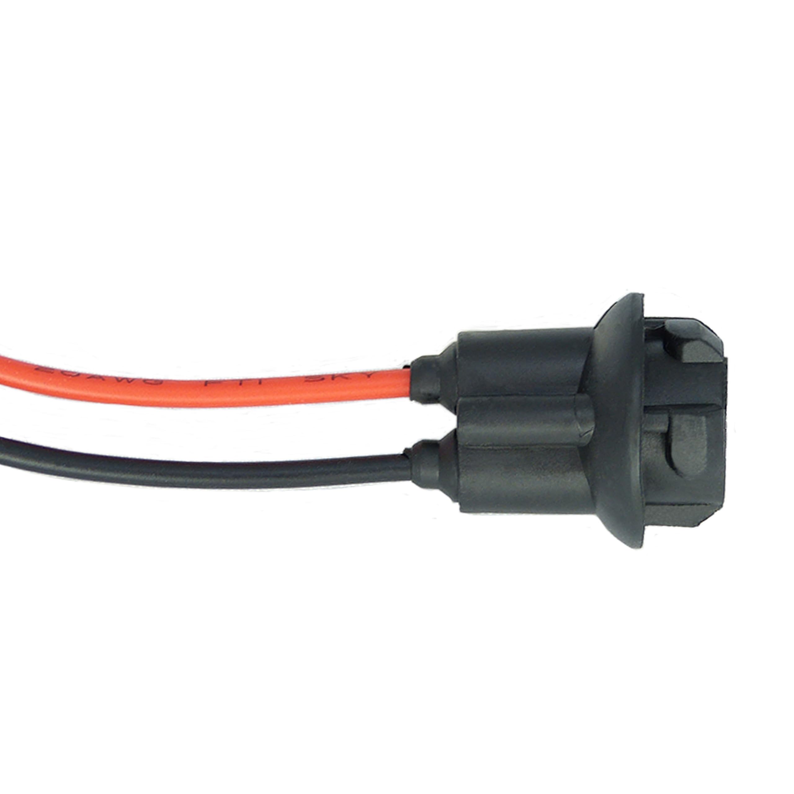 Lot De 2 Douilles Caoutchouc W5W T10 194 WY5W Avec Câble 10 Cm – Adaptateur Universel Feux Voiture