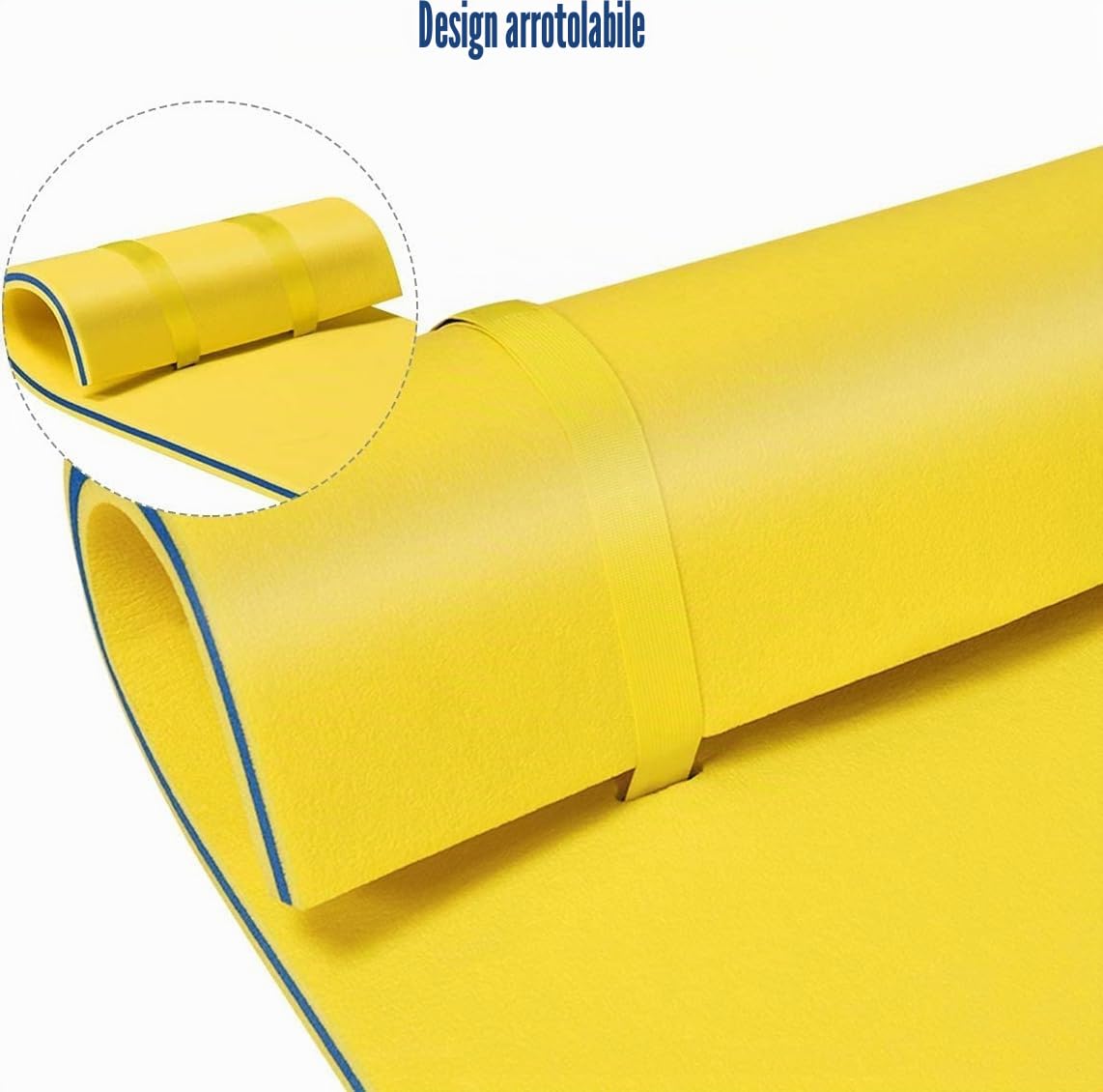 FANTASK Tappetino galleggiante, 210 x 66 cm, galleggiante, portata fino a 60 kg, in schiuma XPE antistrappo