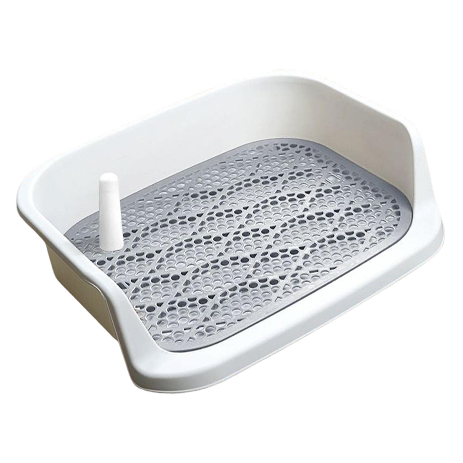 Bac à Litière pour Chiots, Outil de Nettoyage, Propreté, Blanc Gris