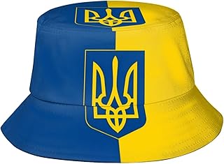 Ukraine Flag Bucket Hat Fashion Beach Sun Wide Brim Cap Outdoor Fisherman Hats for Women Men Teens