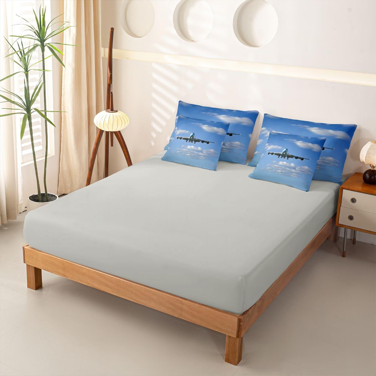Homewish Flugzeug Bettwäsche 7teilig 200x200