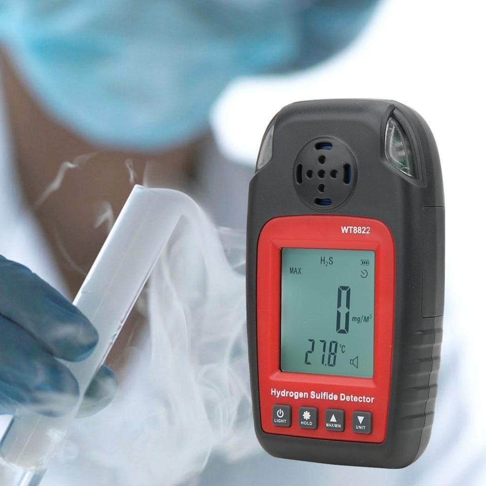 Précis Détecteur H2S Professionnel Portable Haute Sensibilité Gaz Alarme Sécurité Familiale Travail