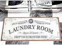 Vista 15 de Benissimo - Alfombra de lavandería de 24 x 56 pulgadas, alfombra de goma antideslizante, algodón, lavable a máquina, alfombra de corredor para baño