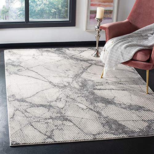 Tapete decorativo Safavieh Lurex 9'x12' gris y negro miniatura 2