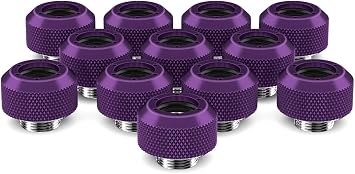 PrimoChill 1/2in. Rigid RevolverSX Series Fitting - 12 pack - Candy Purple