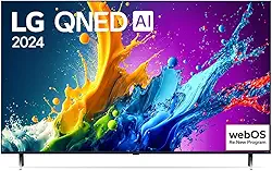 Smart TV LG 55" 4K QNED Processador a5 Ger7 AI Alexa/Chromecast Integrado e webOS 24-55QNED80TSA