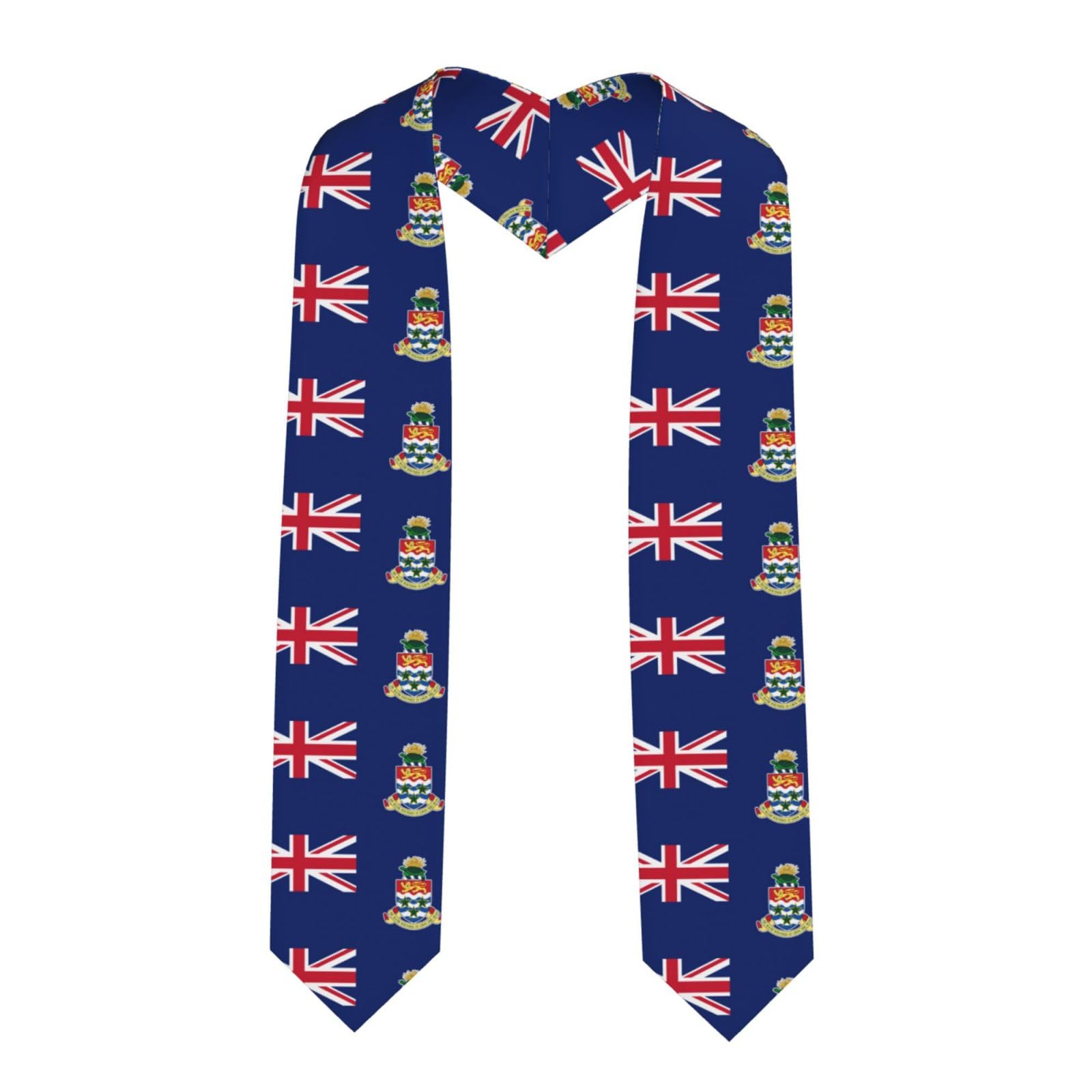 Yyhwhjde Unisex Sharp Corner Satin Honor Sash Flag Of The Cayman Islands Pattern Graduation Shawl Graduation Stole 72 In, Grad Gift For Her/Him