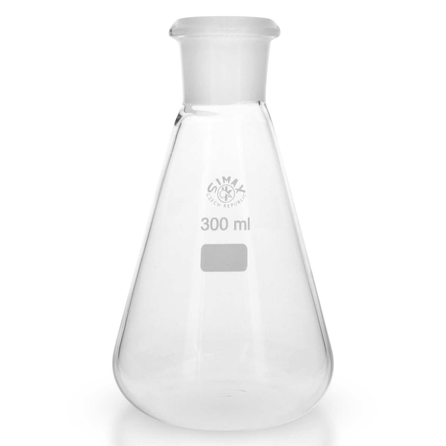 3x Erlenmeyerkolben 300ml mit Normschliff 29/32 aus hitzefestem Borosilikatglas 3.3 (Laborglas)