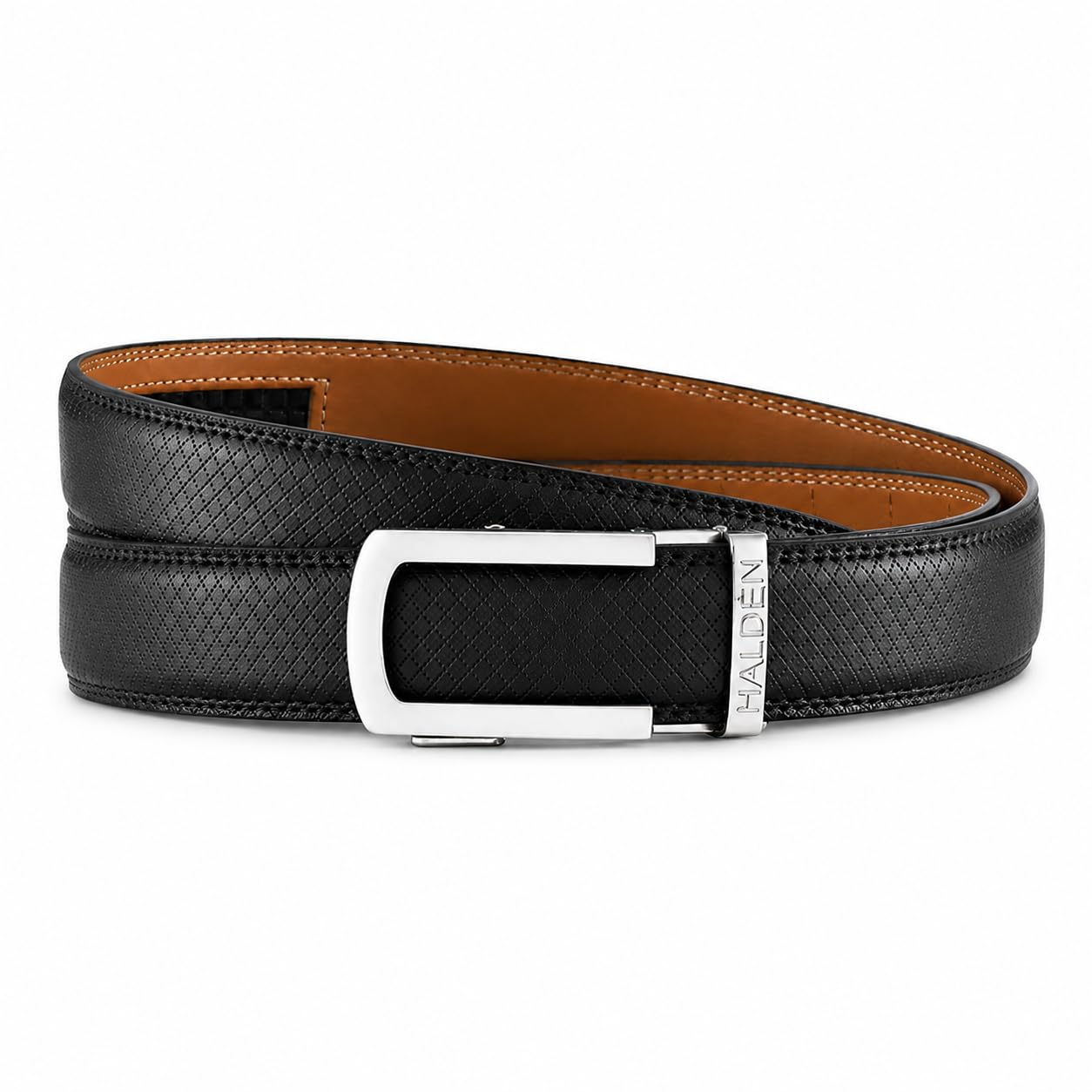 halden THEO Belt For Men Leather Original (Adjustable Fits Up to 44 Inch Waist) Ratchet Straps, Unique Magnetic Auto-lock Buckle Adjustable Belt For Men-picture-26