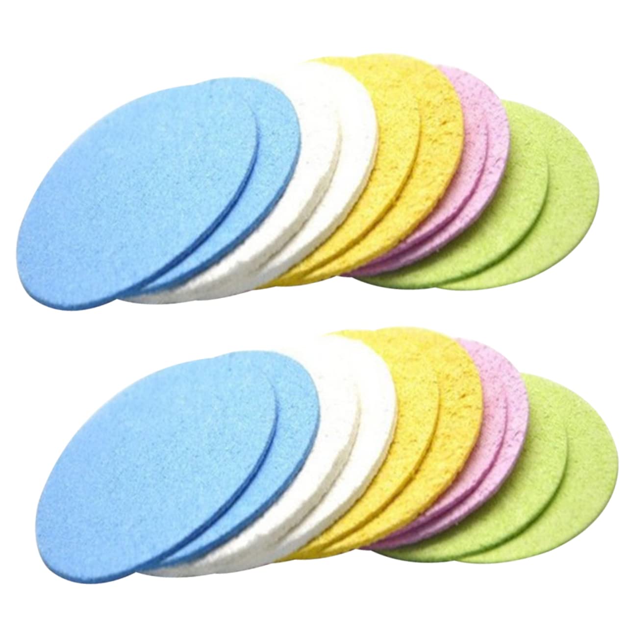 Baluue 125stücke Runde Cellulose Gesichtsreinigungsschwämme Natürliche Kosmetik-schwämme Für Sanfte Entfernen Von Make-up Geeignet Für Hauttypen Und Geschenkidee Für Und