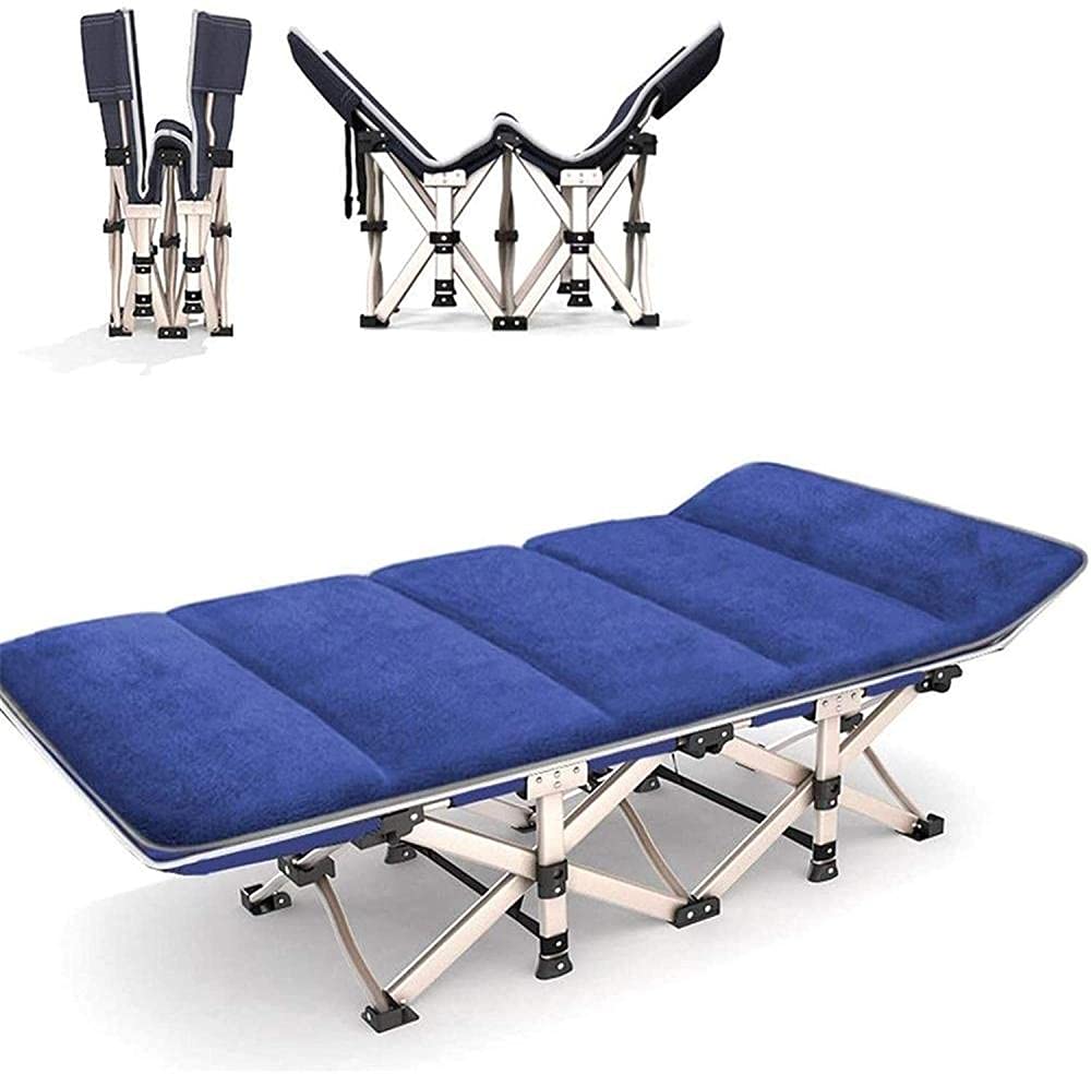 Chaise longue inclinable de jardin, chaise longue inclinable, 190 x 71 x 38 pouces, mobilier d'extérieur, lit pliant pour la plage, la piscine, la cour, le jardin, le camping, bleu avec