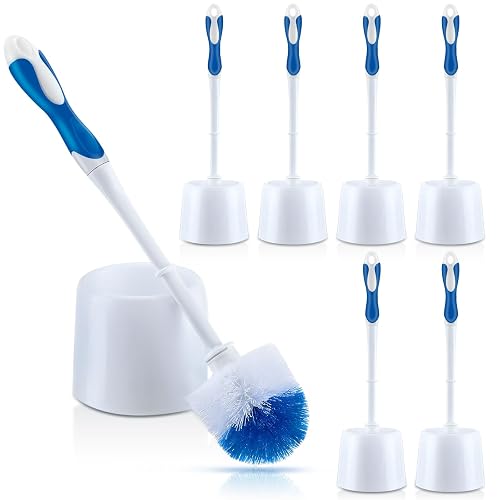 Tioncy 6 Pack Toilet Brush with Holder, 14.96 Inch Toilet