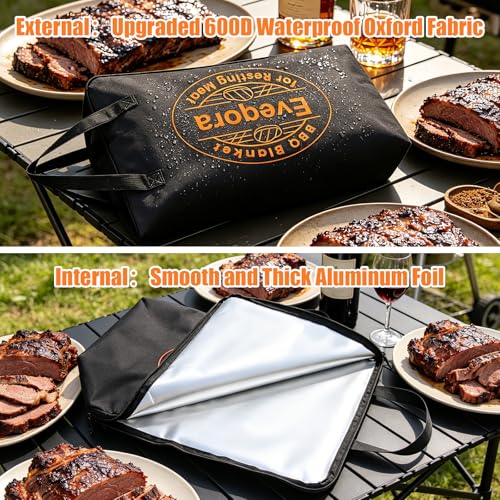 Manta aislante para carne BBQ, bolsa impermeable 600D Oxford miniatura 7