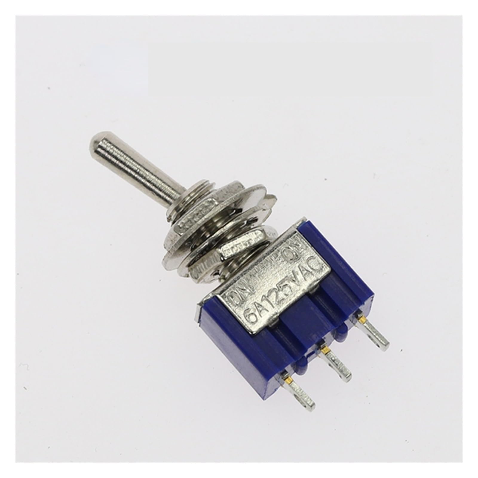 5Pcs Toggle Switch ON-Off/ON-Off-ON 3/6 Pin 2/3 Position Latching MTS-102 103 202 AC 125V/6A 250V/3A Power Button Switch Car(On-Off 3pin)