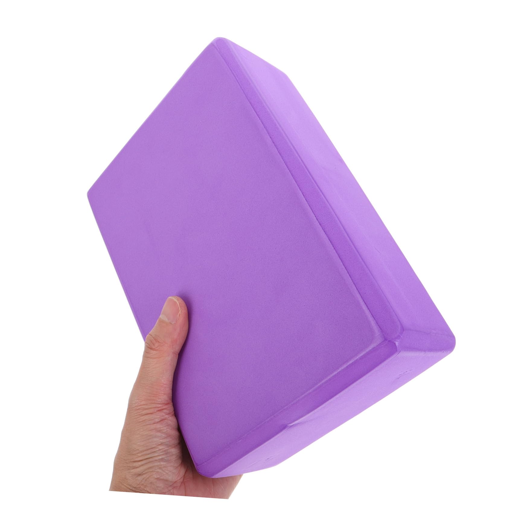 Set di Blocchi Yoga e Cinghia Elasticizzata 3 Pezzi in Eva Porpora