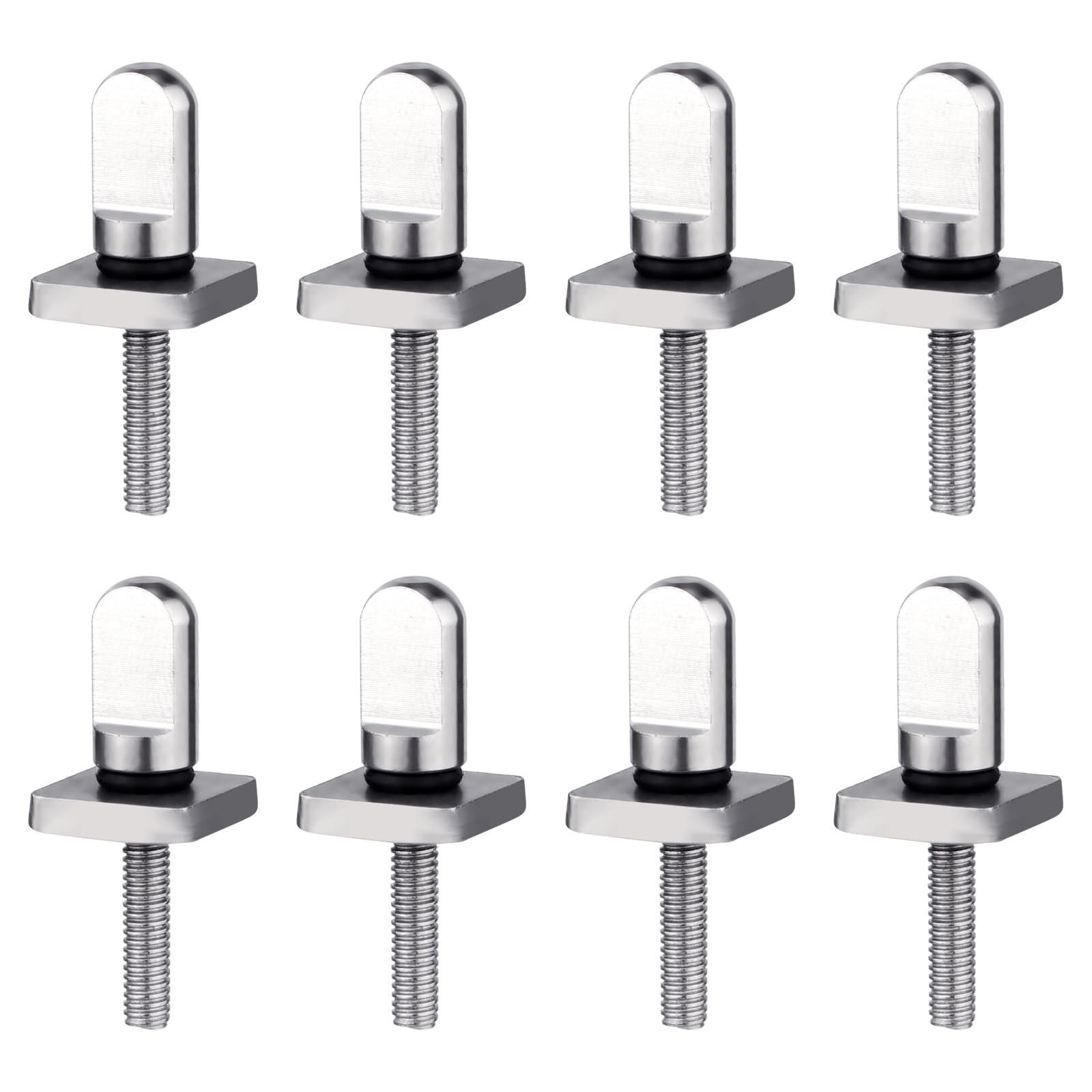 Lyreh 8pcs Stainless Steel Fin Screws, No Tool Surfboard Thumb Fin Screws Paddle Board Replacement Surfing Accessories for Men Women Surfboard SUP Paddleboard Longboard