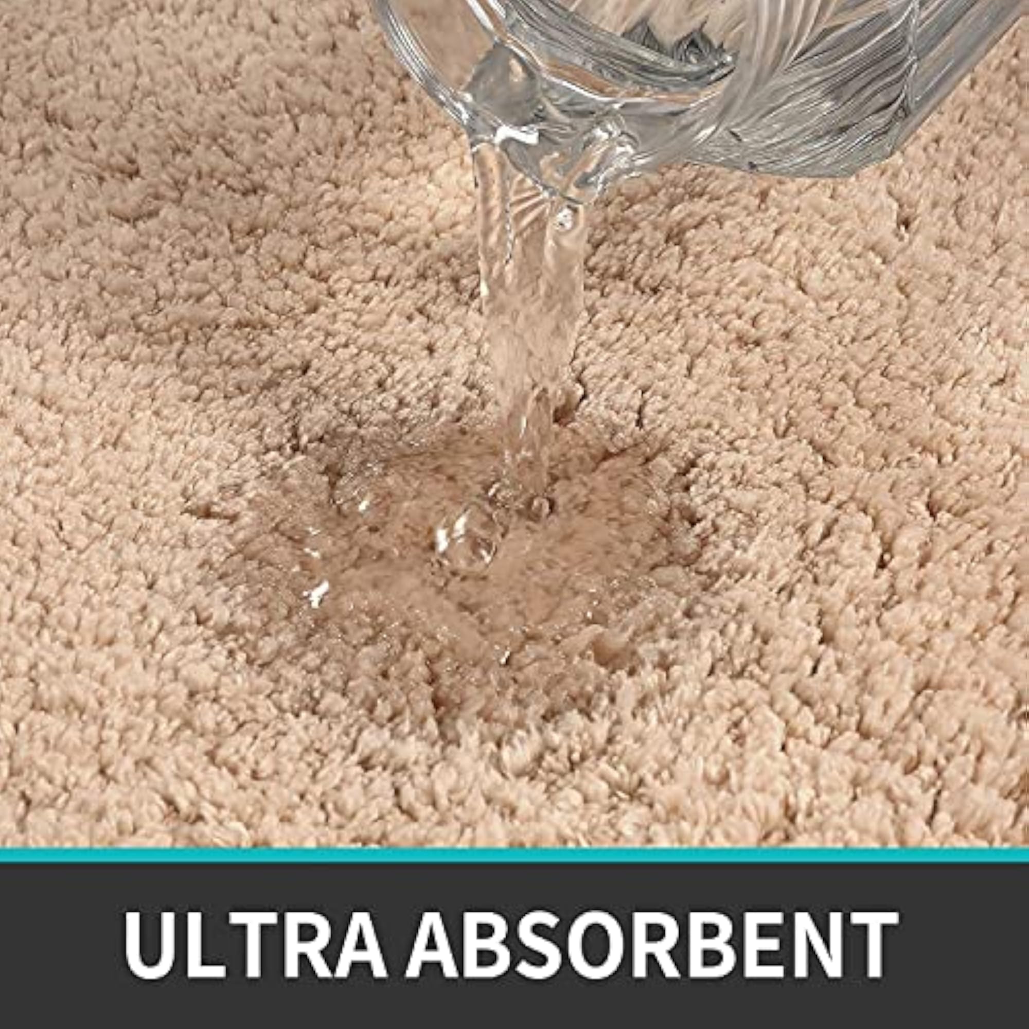Anti-Skid Microfiber Bath Mat, Water Absorbent for Bathroom